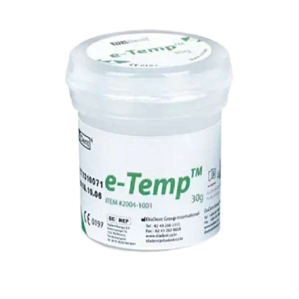 خمیر پانسمان دندانپزشکی موقت دیادنت مدل eTemp وزن 30 گرم