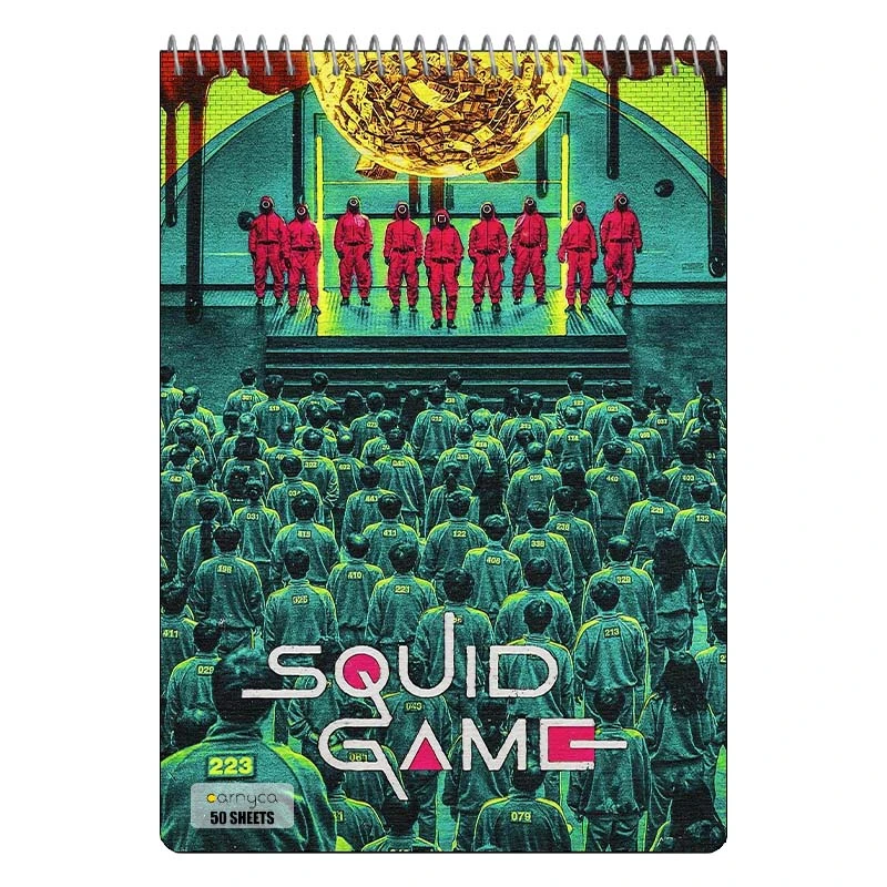 دفتر نقاشی 50 برگ سیمی کارنیکا طرح بازی مرکب Squid Game کد 34263
