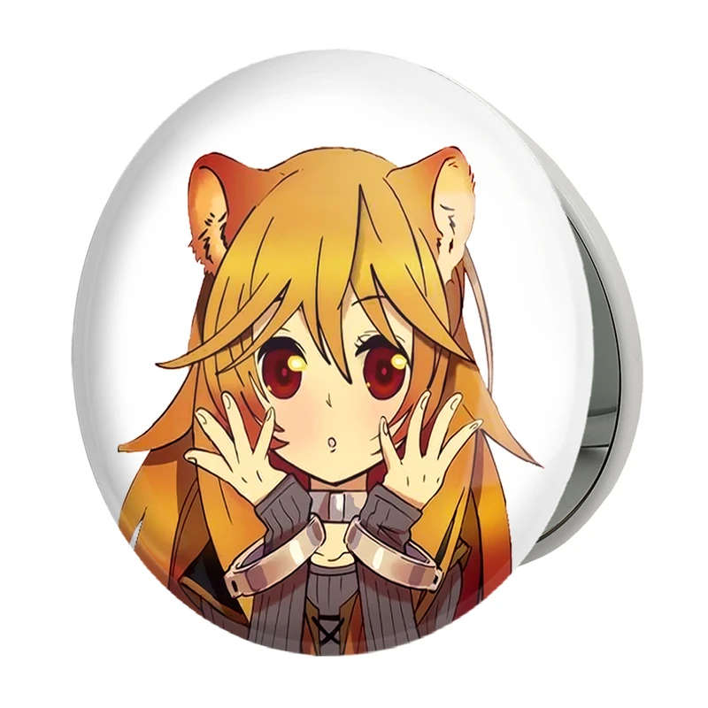 آینه جیبی خندالو طرح رافتالیا انیمه ظهور قهرمان سپر مدل تاشو کد 15942 