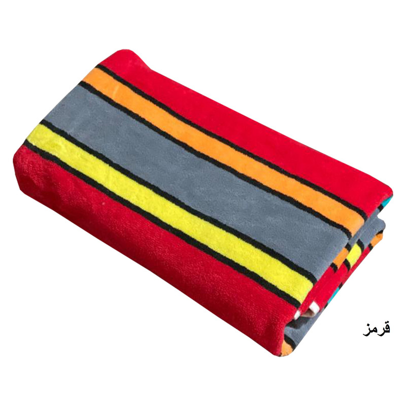 حوله استخری ماندگار طرح راه راه سایز 70x130 سانتی متر