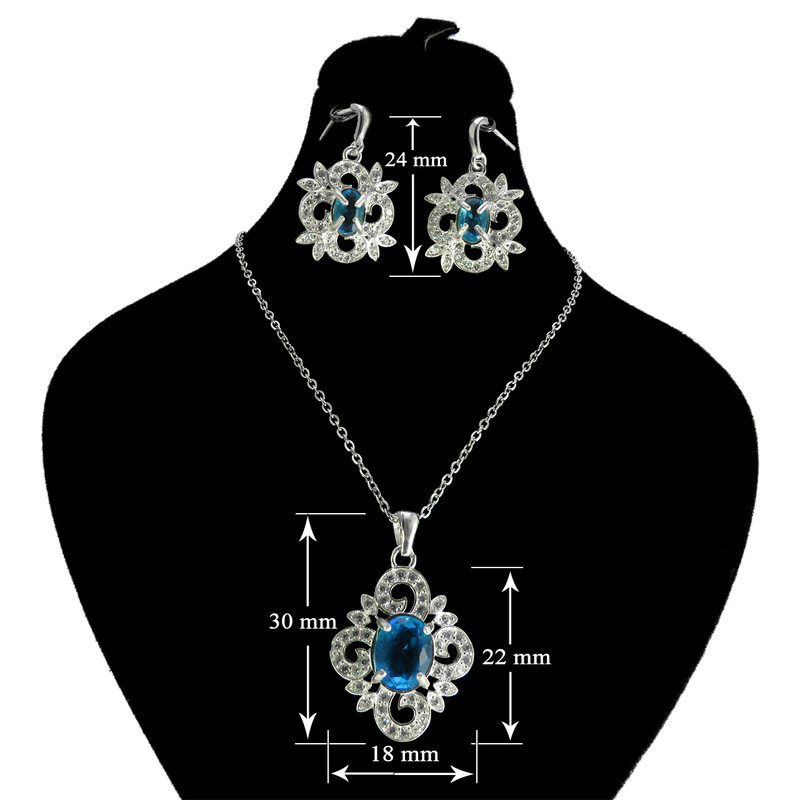 نیم ست نقره زنانه کد AV135 نیم ست نقره زنانه کد AV135