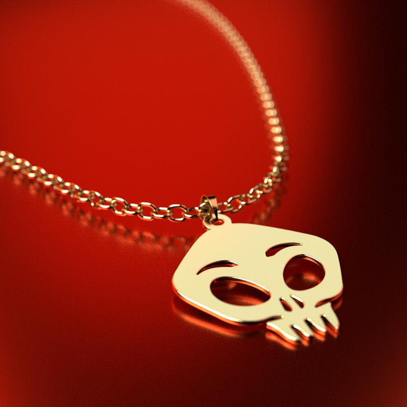 نیم ست طلا 18 عیار زنانه مدوپد مدل جمجمه کد NA15677