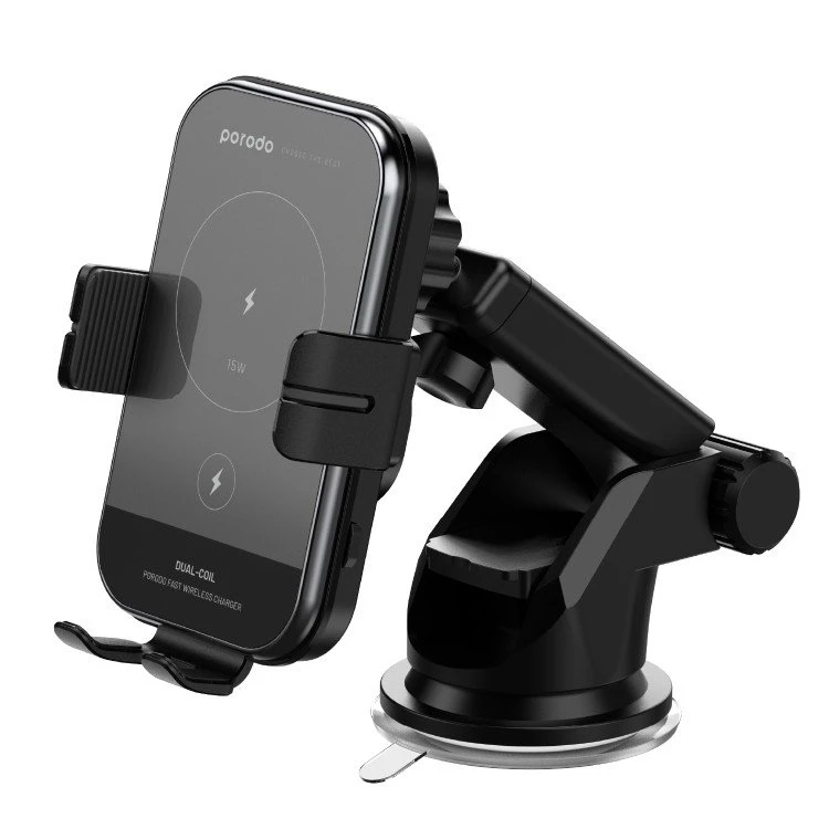 پایه نگهدارنده و شارژر بی سیم گوشی موبایل پرودو مدل wireless charger car mount