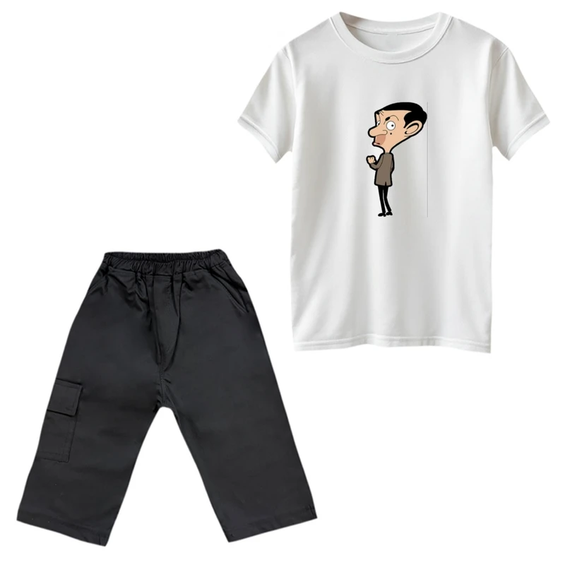 ست تی‌شرت و شلوارک پسرانه مدل مستربین