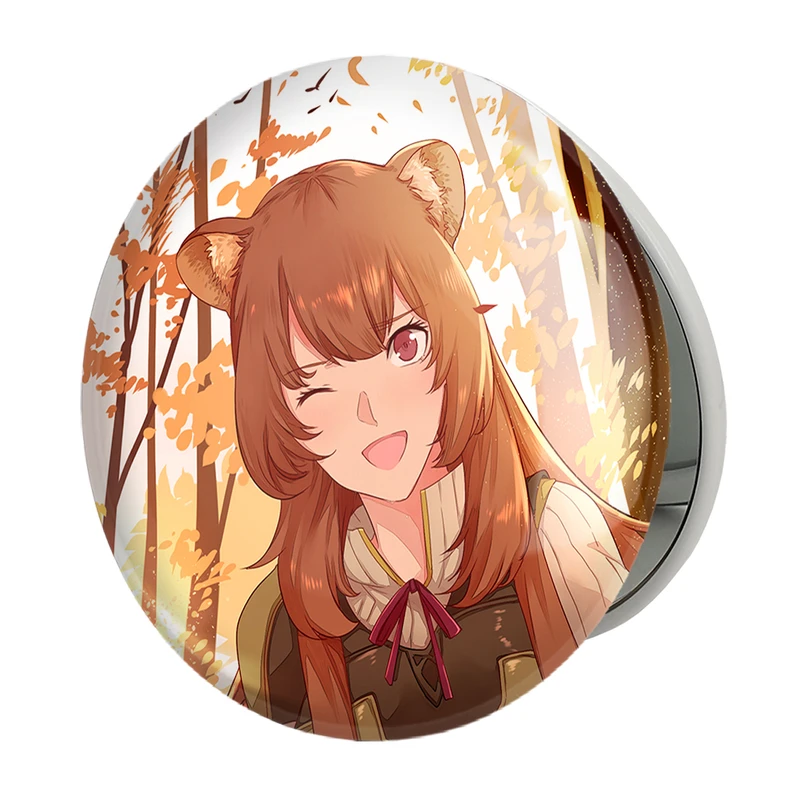 آینه جیبی خندالو طرح رافتالیا انیمه ظهور قهرمان سپر مدل تاشو کد 15941 