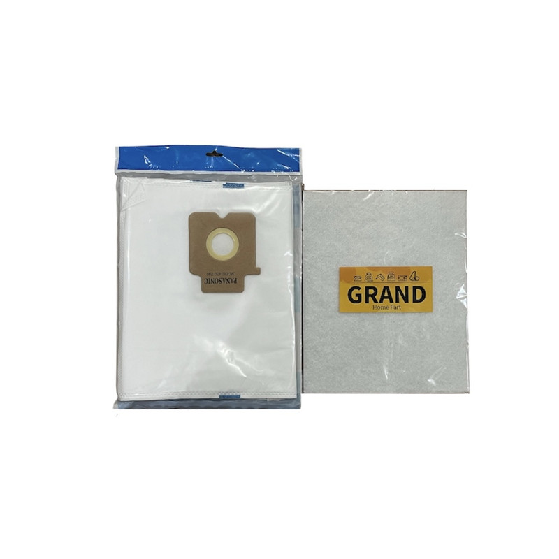 پاکت جاروبرقی مدل 2000 بسته 5 عددی مناسب برای جاروبرقی پاناسونیک به همراه یک عددفیلتر