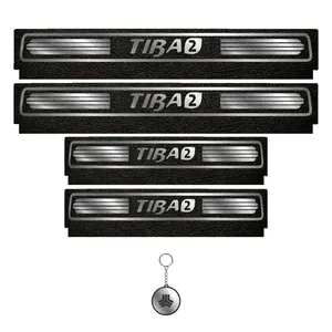 برچسب پارکابی خودرو لندمون کد LM112 MS مناسب برای تیبا دو مجموعه 4 عددی به همراه جاکلیدی