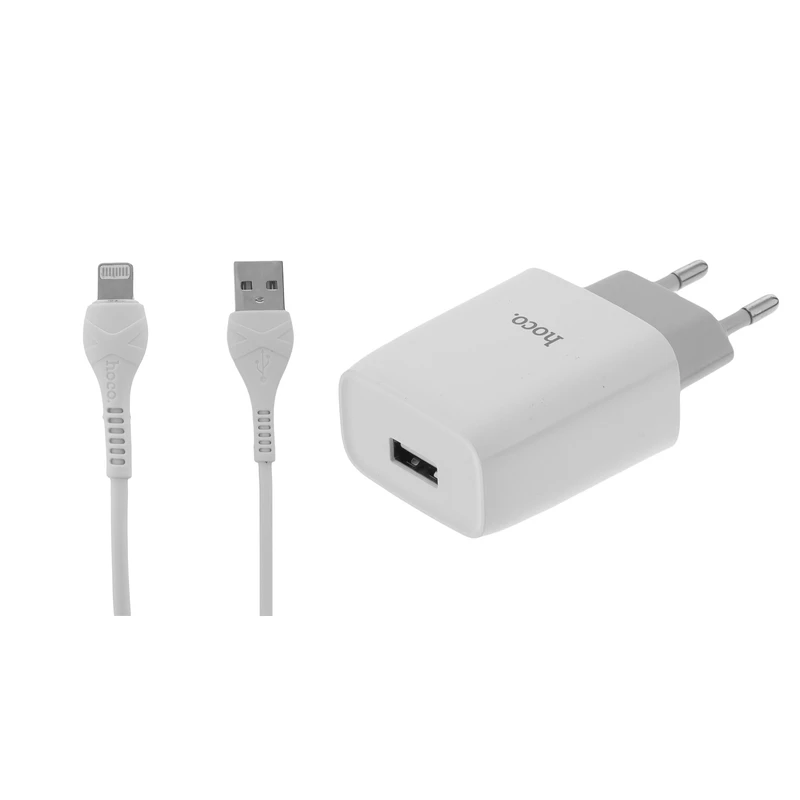 شارژر دیواری هوکو مدل C72A به همراه کابل تبدیل لایتنینگ