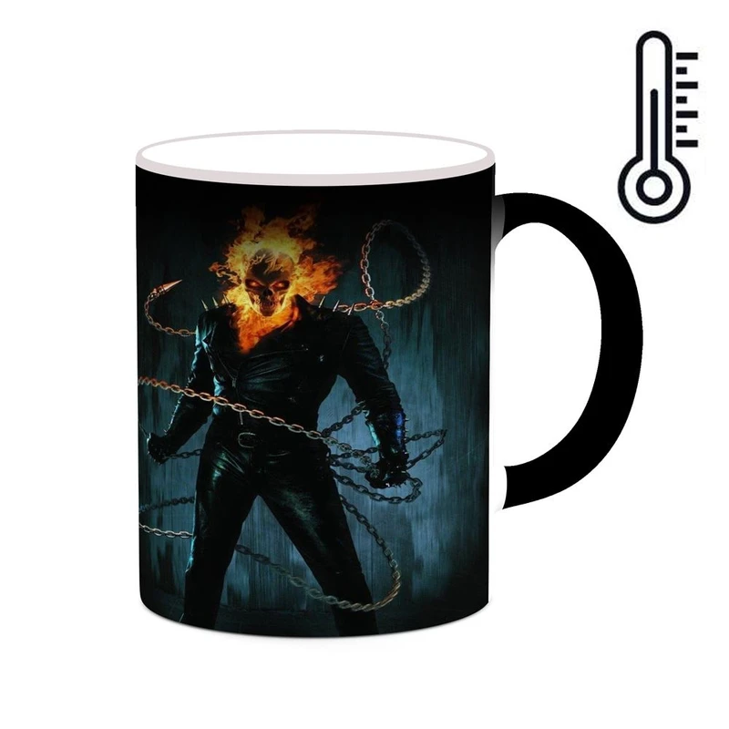ماگ حرارتی کاکتی مدل گوست رایدر Ghost Rider کد mgh38732