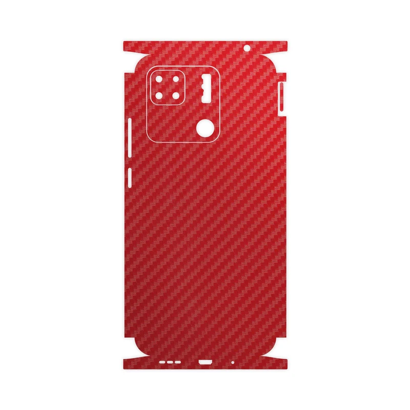 برچسب پوششی ماهوت مدل Red-Fiber-FullSkin مناسب برای گوشی موبایل شیائومی Redmi 10A