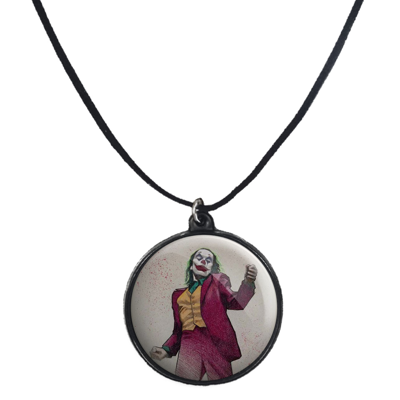 گردنبند پرمانه طرح جوکر کد pmb.369 مدل دو طرفه