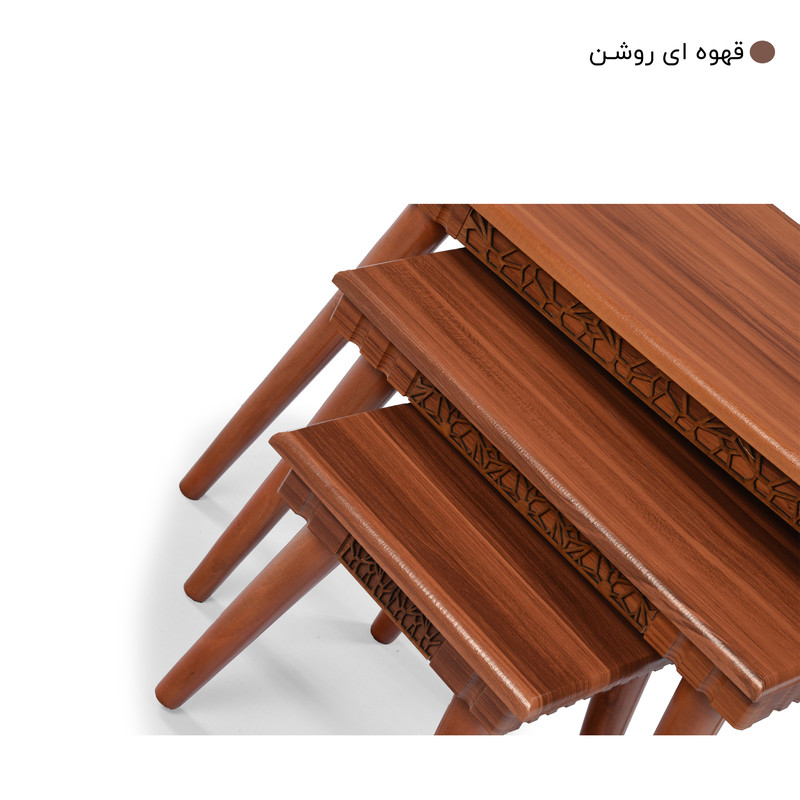 میز جلومبلی مدل سپیدار بسته 4 عددی