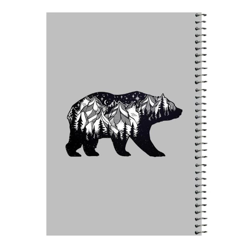 دفتر مشق 80 برگ اس جی مدل خرس کد۱   