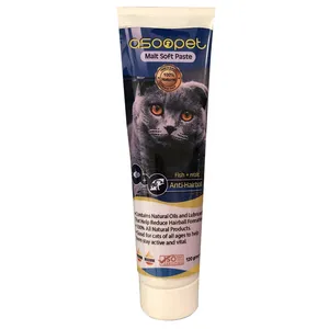 خمیر مالت گربه آسو پت مدلfish+anti hairball وزن 120 گرم