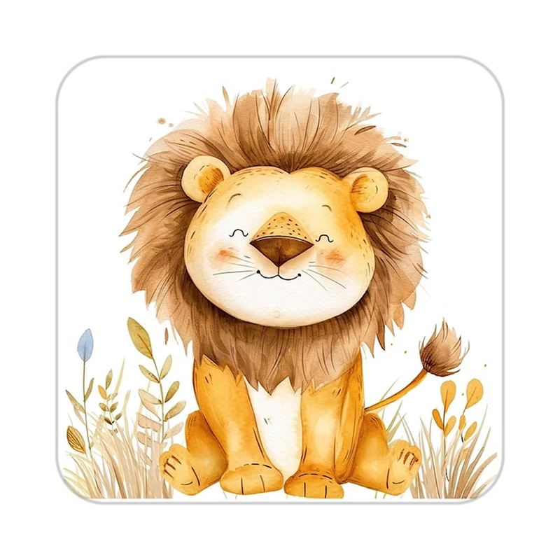 زیر لیوانی کاکتی طرح شیر مدل mp23479