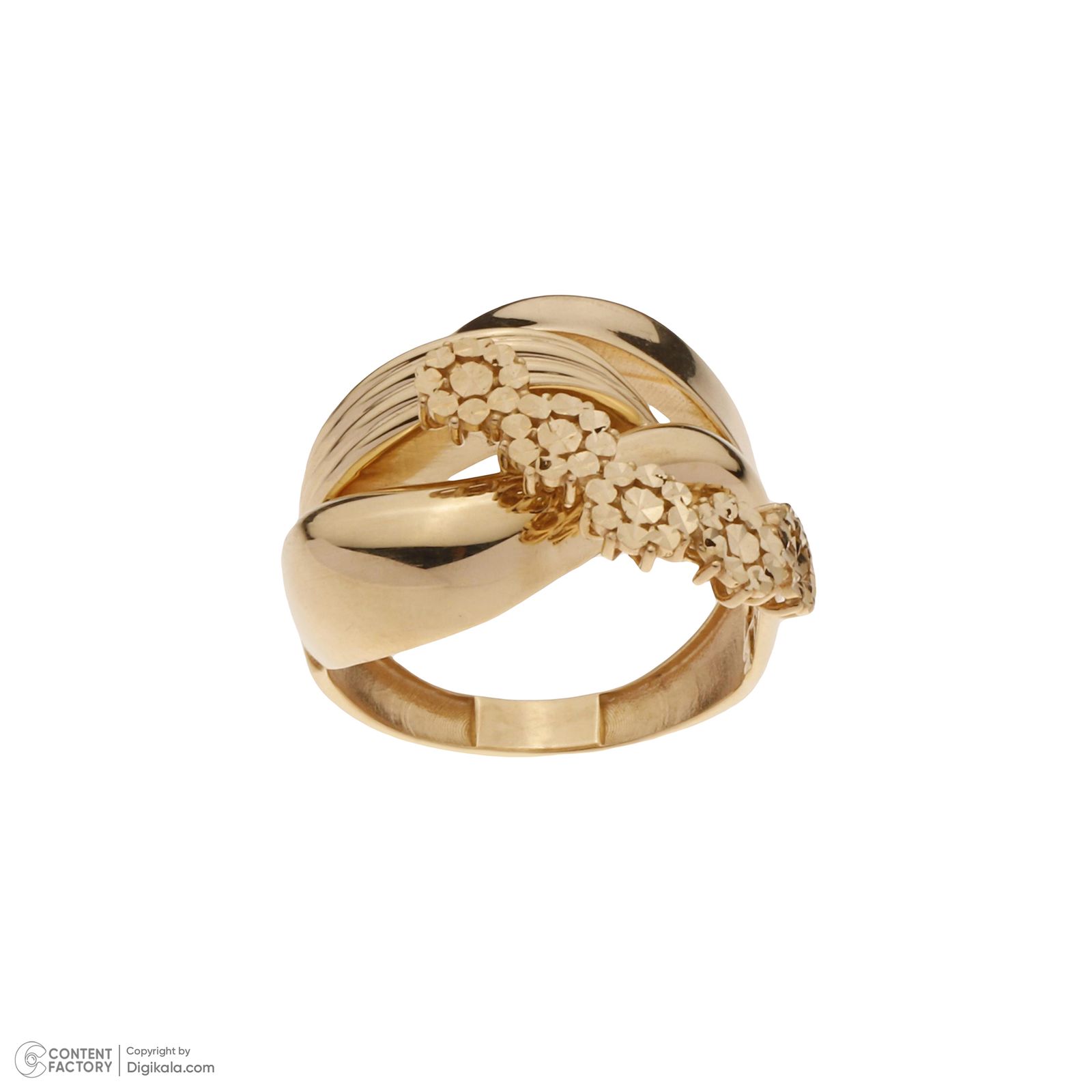 انگشتر طلا کم اجرت 18 عیار زنانه گلدم مدل R341041 -  - 3