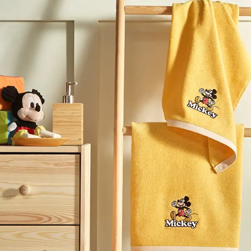 سرویس حوله 2 تکه ازدیلک مدل Mickey Mouse Happy