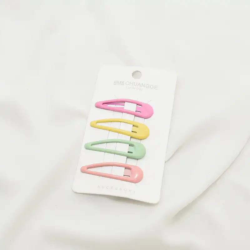 گیره مو زنانه مدل سنجاق تق تقی بسته 4 عددی