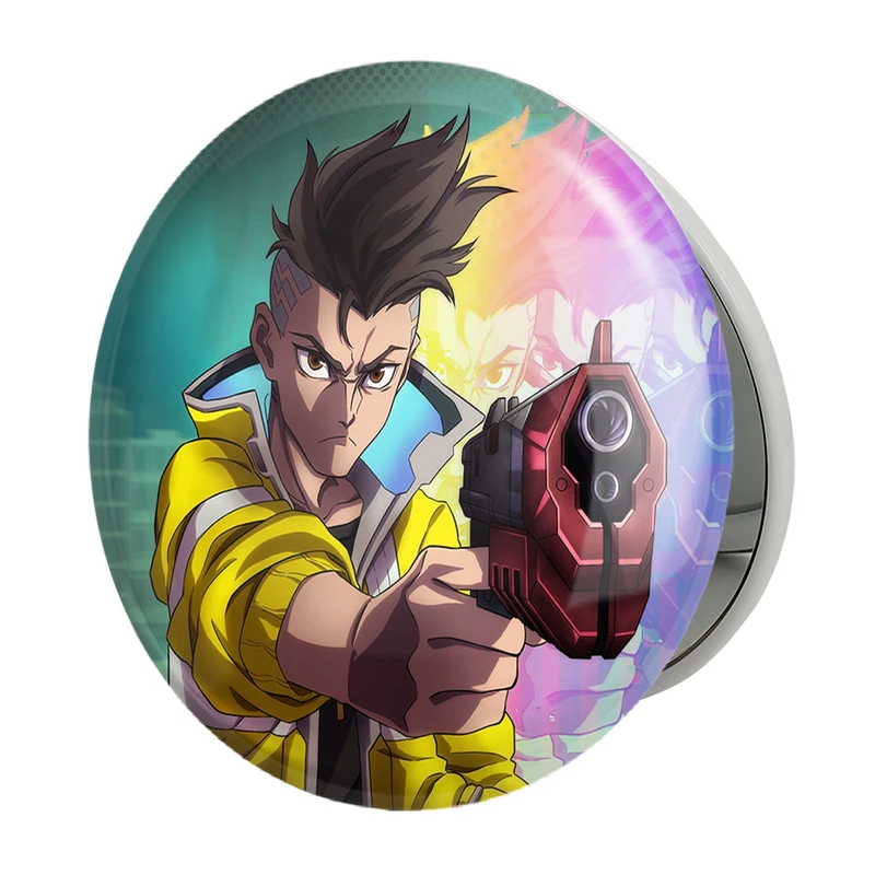 آینه جیبی خندالو طرح دیوید انیمه سایبر بانک Cyberpunk مدل تاشو کد 22467 