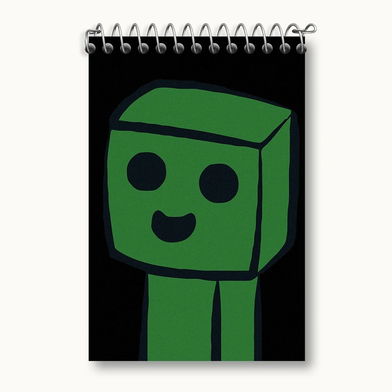 دفتر یادداشت 50 برگ خندالو مدل ماینکرافت (Minecraft) کد F289