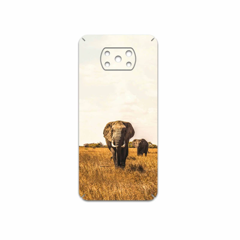 برچسب پوششی ماهوت مدل Elephant مناسب برای گوشی موبایل شیائومی Poco X3 Pro