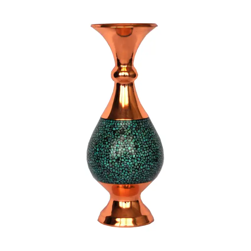 گلدان فیروزه کوبی شاهین شیرازی کد 1105002