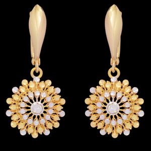گوشواره کلیپسی طلا 18 عیار زنانه طلای مستجابی مدل قاصدک آوا کد 1203465