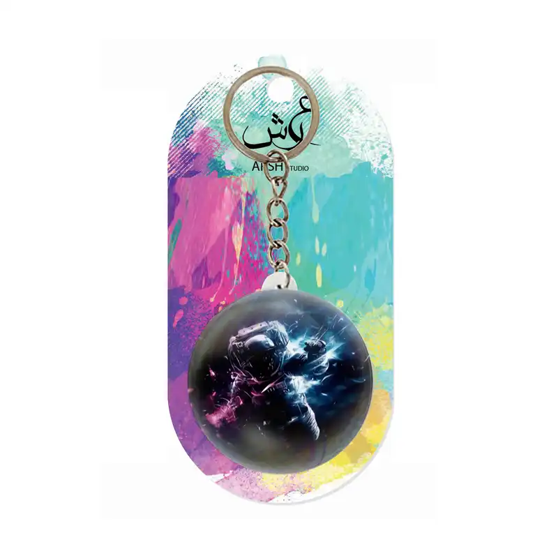 جاکلیدی عرش مدل فانتزی فضانورد و کهکشان کد Asj6071