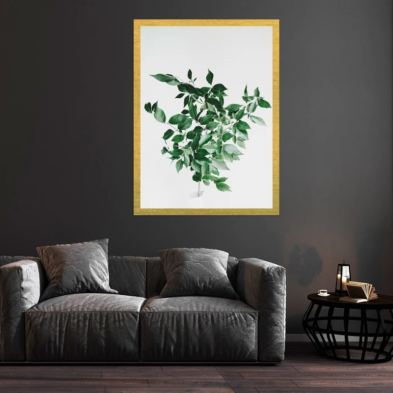 تابلو بکلیت طرح برگ مدرن مدل قاب شاسی T-S10410