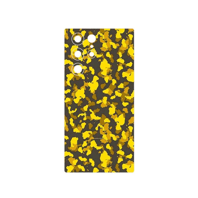 برچسب پوششی ماهوت مدل Yellow Infantry Army مناسب برای گوشی موبایل سامسونگ Galaxy S22 Ultra 5G