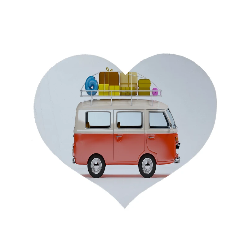 پادری مدل قلب طرح فولکس کد 5830 سایز 90x90 سانتی متر 