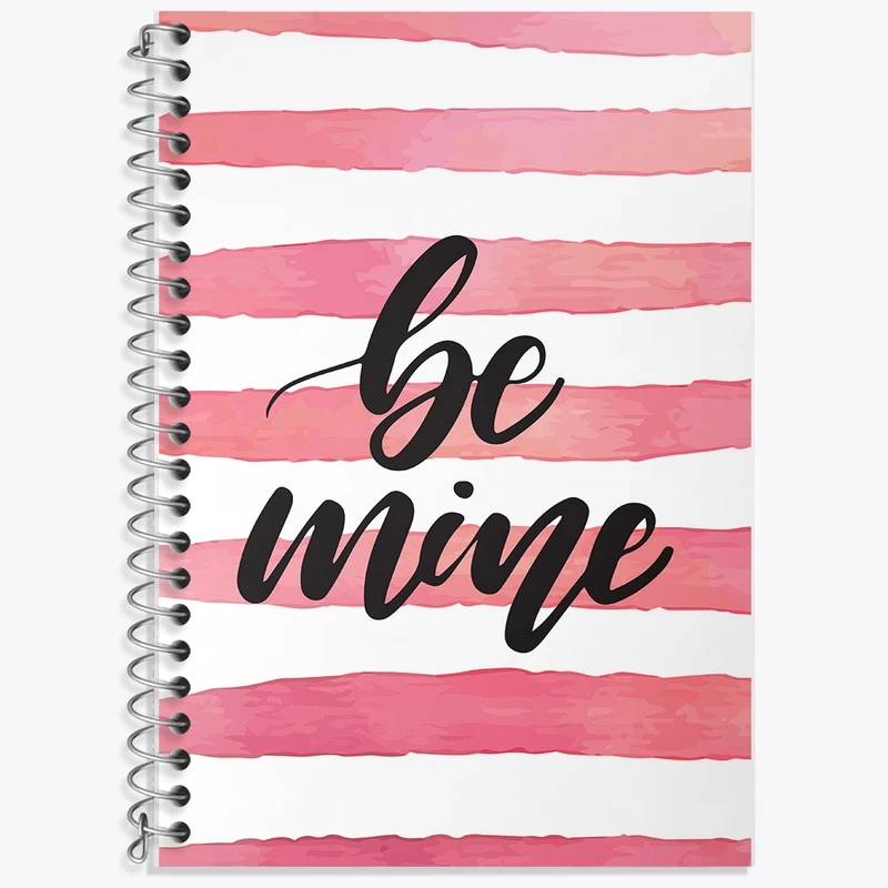 دفتر زبان 50 برگ خندالو مدل سه خط طرح Be Mine کد F2009