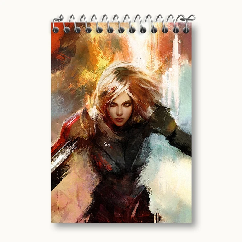 دفتر یادداشت 50 برگ خندالو مدل بازی مس افکت (Mass Effect) کد 31552