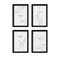 تابلو مدل فانتزی انگیزشی کد KM-Q4430 مجموعه 4 عددی