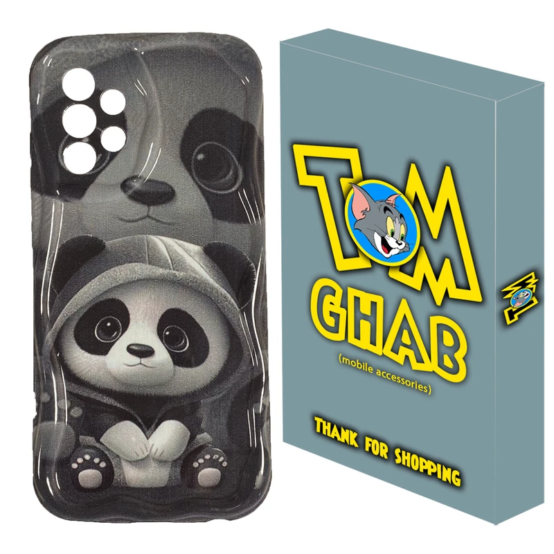 کاور تام قاب مدل پاندا طرح کلاه مناسب برای گوشی موبایل سامسونگ Galaxy A13 4G / A32 5G