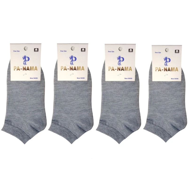 جوراب زنانه مدل نانو پنبه مچی اسپرت بسته 4 عددی