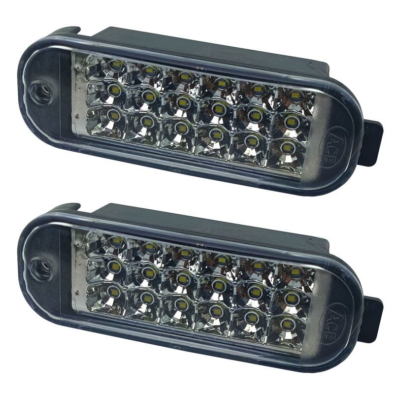 چراغ داخل سپر خودرو چیکال مدل P-2018-SMD مناسب برای پراید بسته 2 عددی