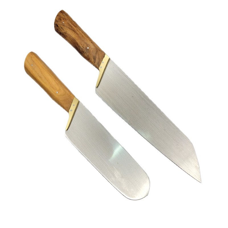 چاقو مدل قصابی فولادی زنجان بسته 2 عددی