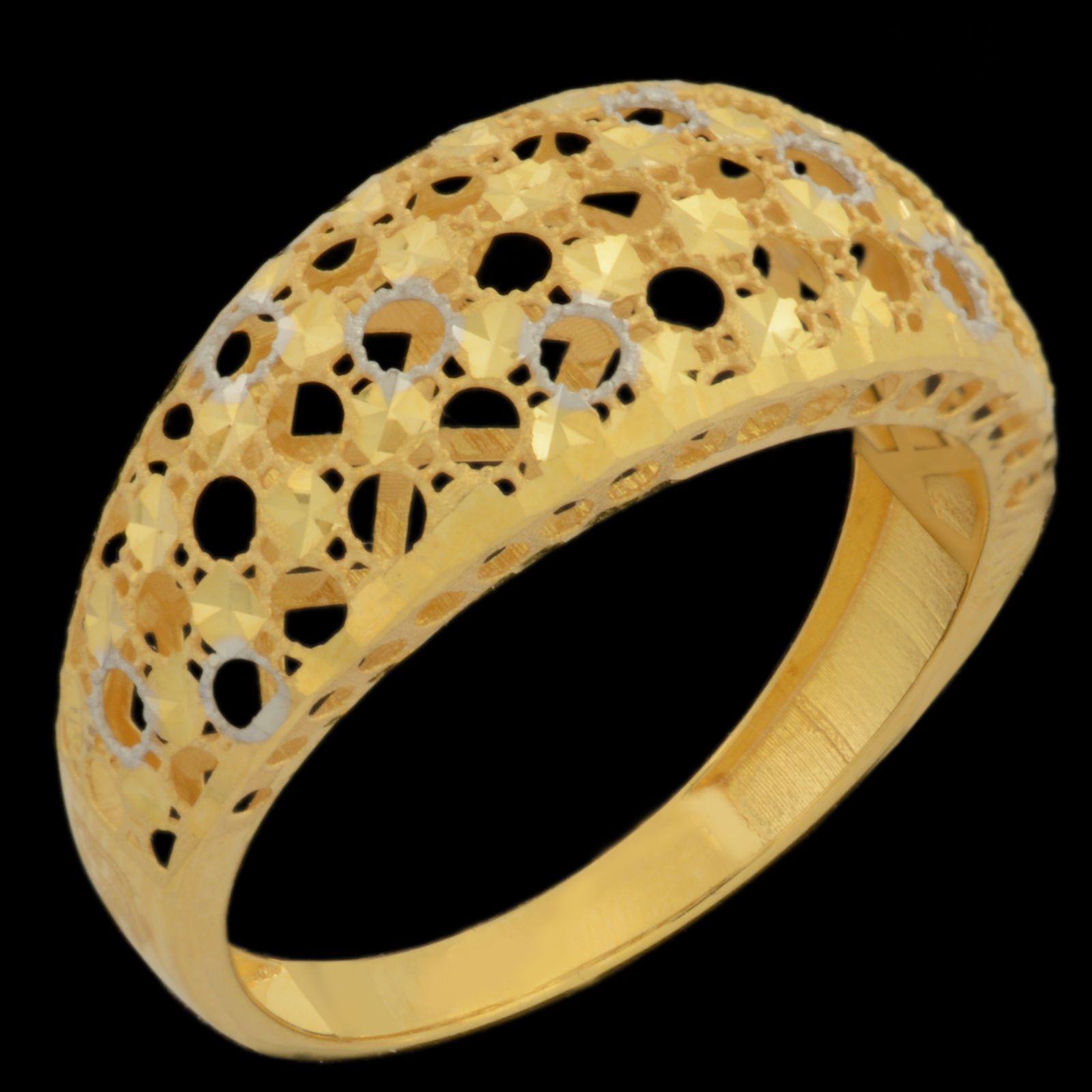انگشتر طلا 18 عیار زنانه طلای مستجابی مدل آوا کد 67034 -  - 1