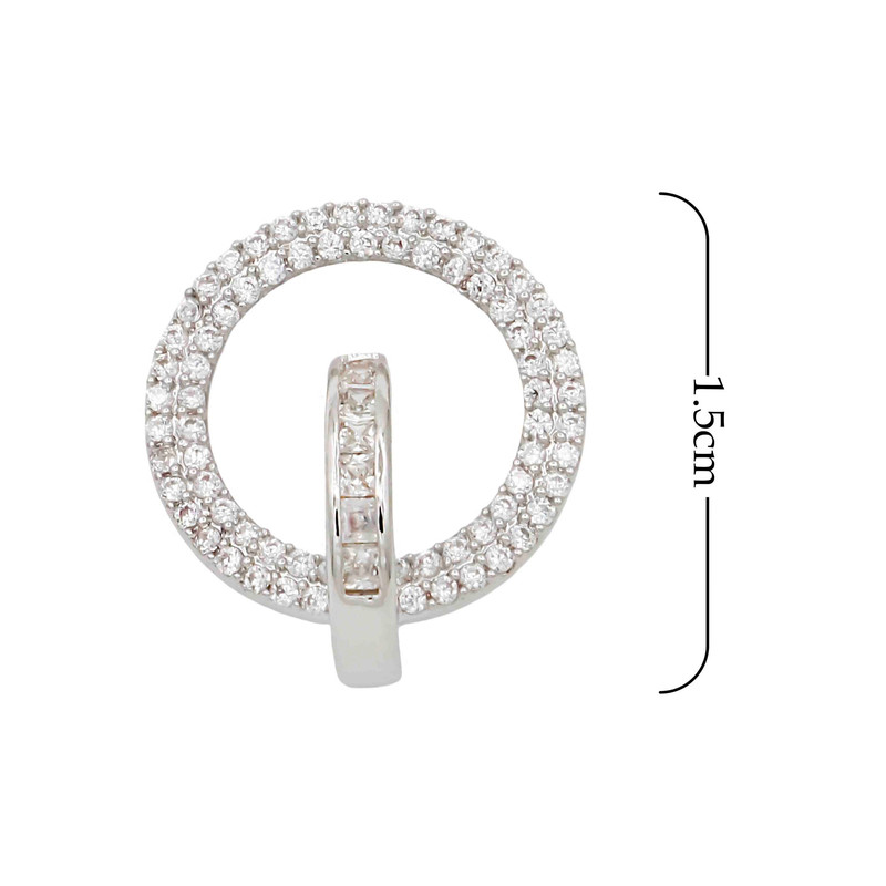 گوشواره دخترانه مدل حلقه در حلقه