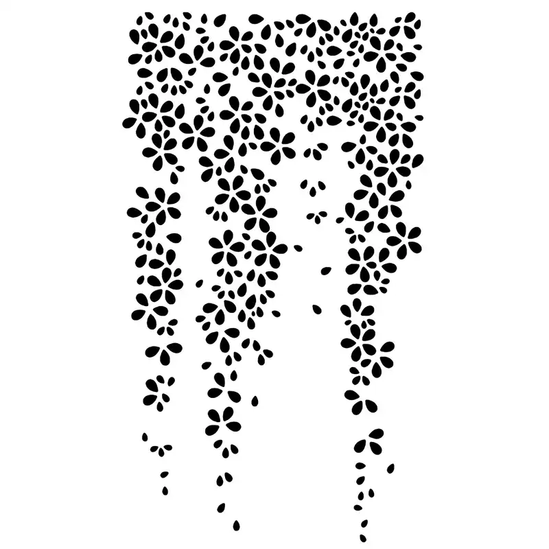 شابلون باتیس آرت طرح شکوفه کد 50-470