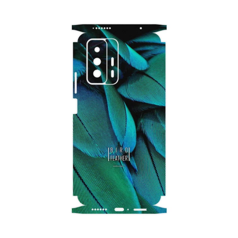 برچسب پوششی ماهوت مدل Green Feather-FullSkin مناسب برای گوشی موبایل شیائومی 11T 5G