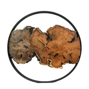 ساعت دیواری چوبی مدل روستیک کد 15