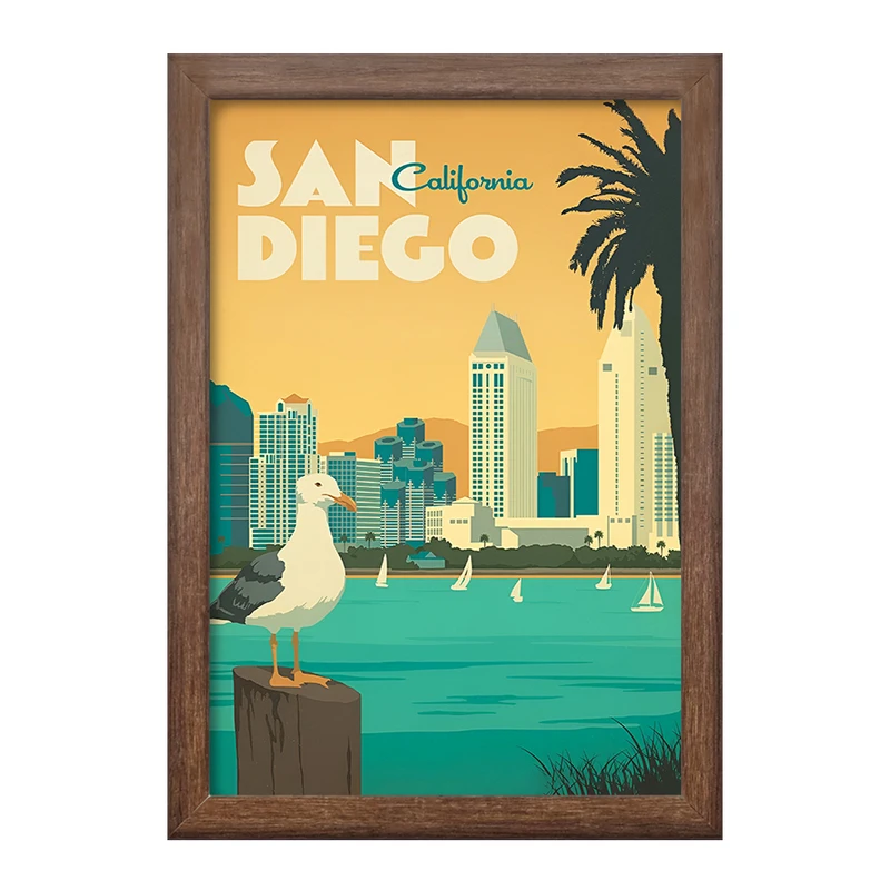 تابلو خندالو طرح سن دیگو (San Diego) کد F6329