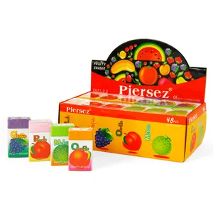 پاک کن پییرسز کد PZW0007 مدل میوه ای بسته 48 عددی 