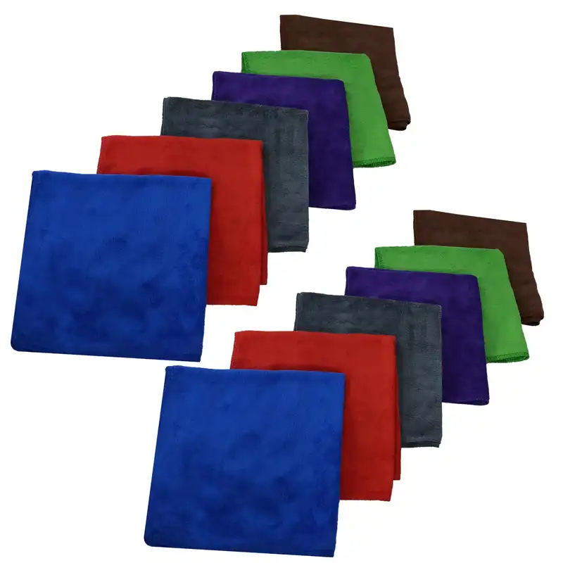 دستمال نظافت خودرو مدل میکروفایبر بسته 12 عددی