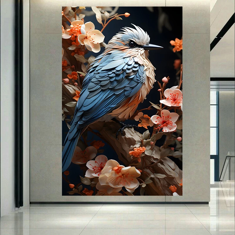 استیکر طرح پرنده زیبا مدل نیمرخ کد AR31735