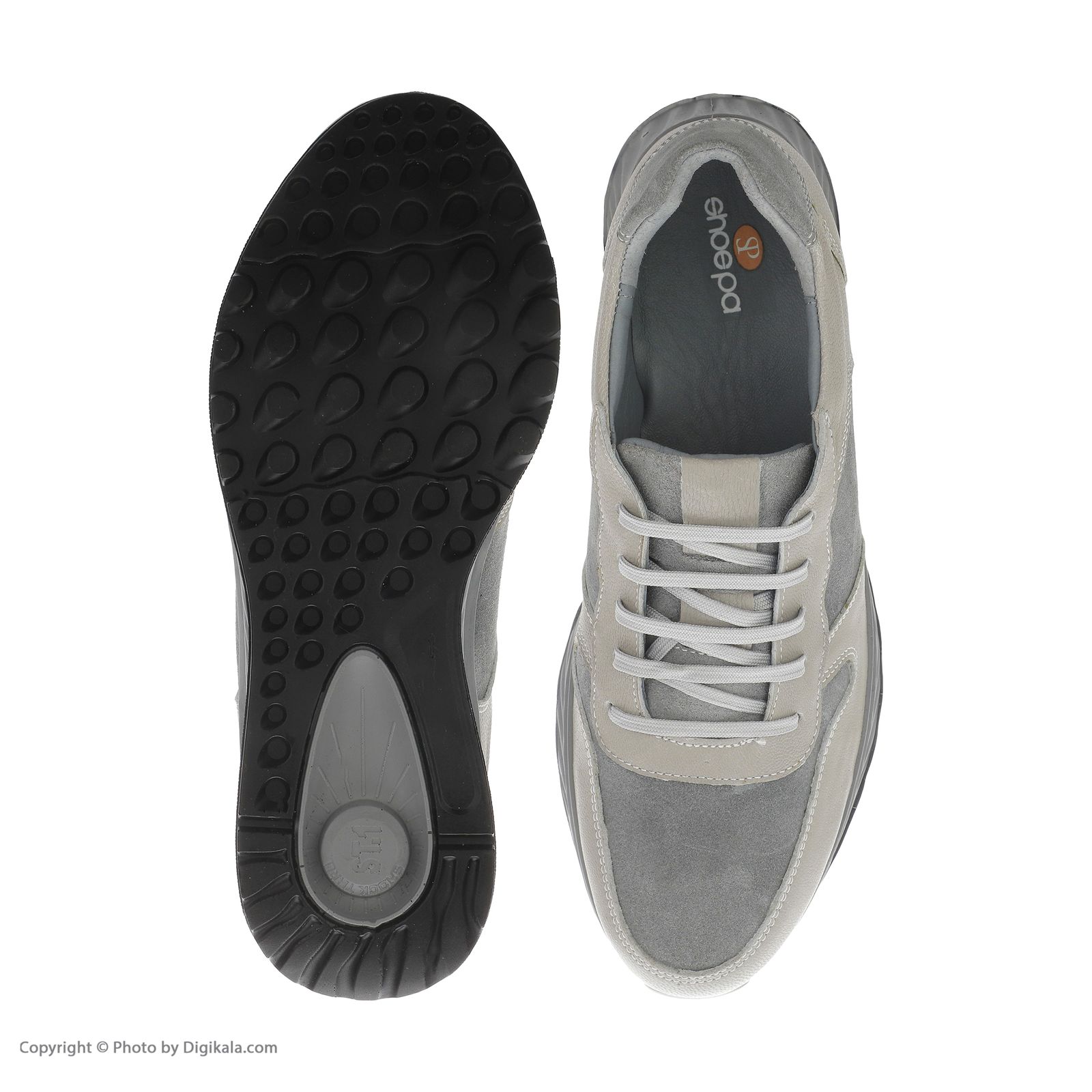 کفش روزمره مردانه شوپا مدل lgr6001-LightGrey -  - 6