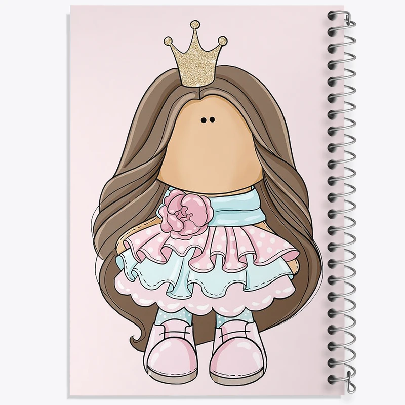 دفتر مشق 100 برگ خندالو طرح دخترانه کودکانه کد N1811