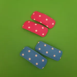 گیره مو دخترانه مدل خال خالی 02 بسته چهار عددی